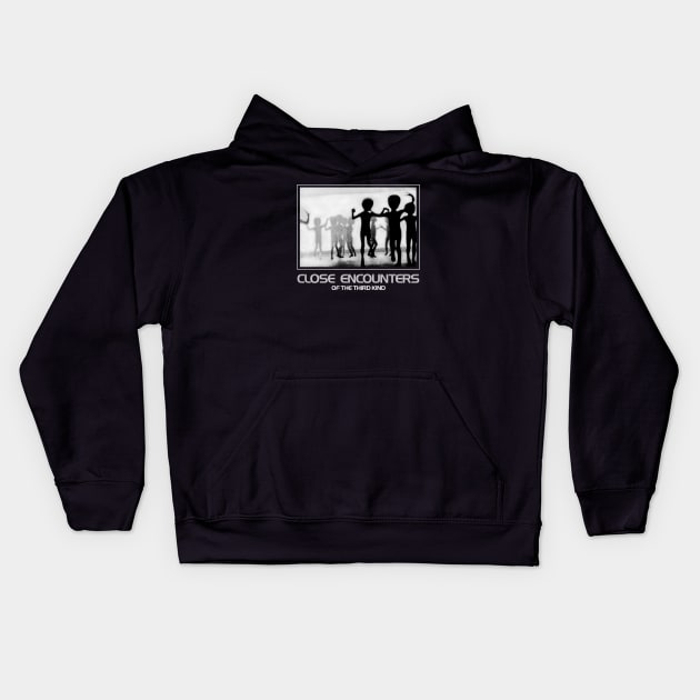 Close Encounters of the Third Kind - Aliens Kids Hoodie by Chewbaccadoll